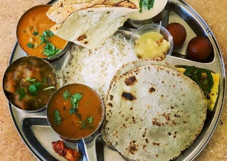 Simple Way to Make Any-night-of-the-week Traditional Gujarati Thali