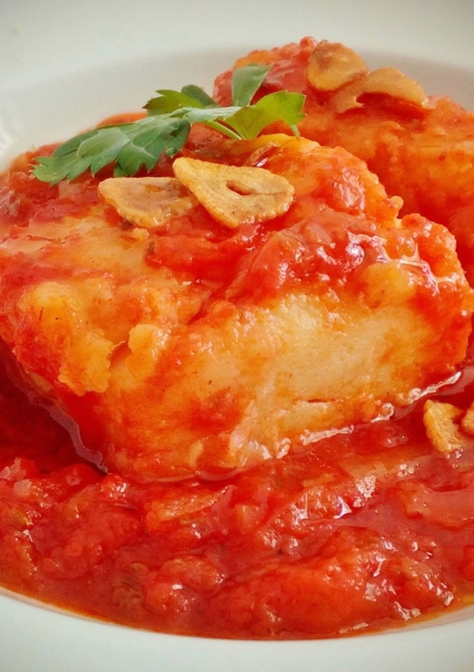 Una foto de Bacalao al ajoarriero