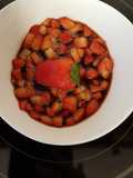 Fresas con sirope de arce "Maple syrup"