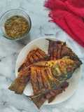 Ikan mas goreng sambal rawit hijau