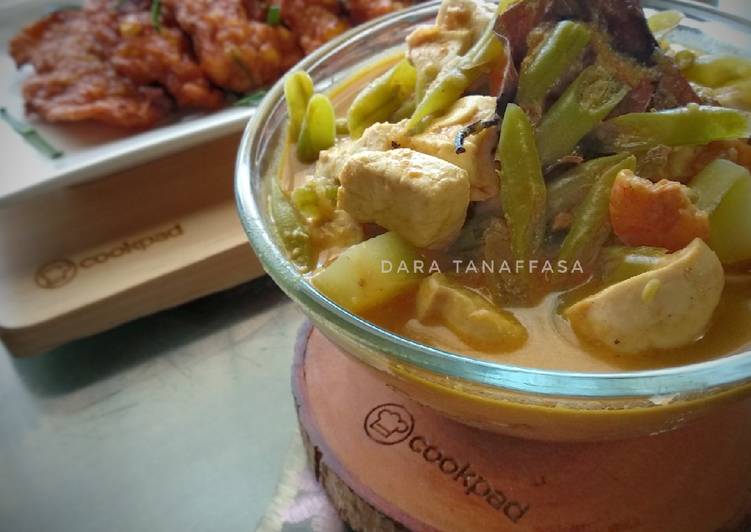 Buncis Tahu Kuah Santan