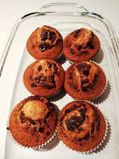 Una foto de Magdalenas con chocolate