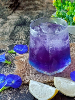 Foto resep Es Teh Bunga Telang Lemon