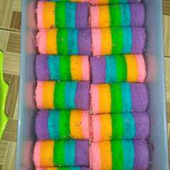 รูปของ Rainrainbow roll cake mini