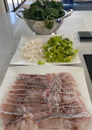A picture of Shabu-shabu Thai hotpot.