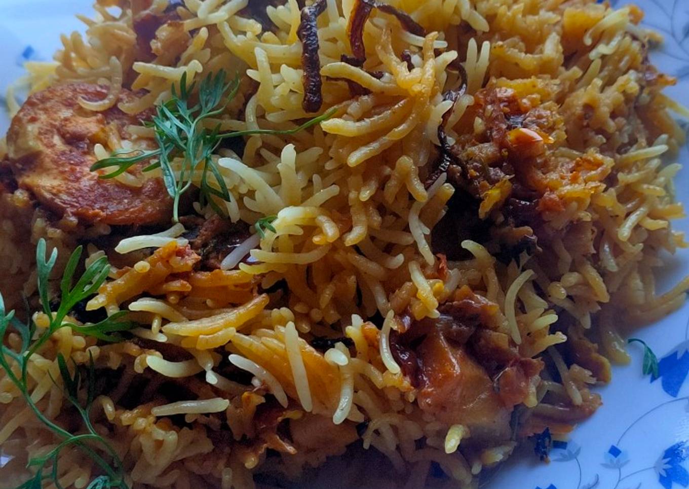 Egg potatoes Biryani