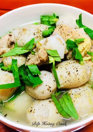 Hình của món Canh Khoai Sọ Nấu Sườn.