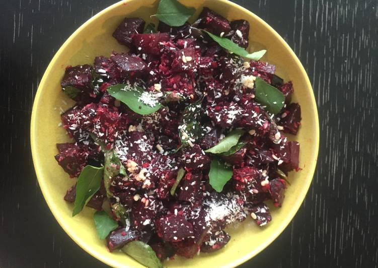 Step-by-Step Guide to Make Speedy Beetroot poriyal by @Radikalkitchen