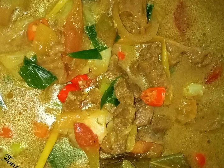 Cara Gampang Menyiapkan Resep Tongseng sapi pedas kuah susu yang Bisa Manjain Lidah