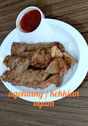 Foto resep Ngohiang / kekkian / lobak vs ayam (hallal)