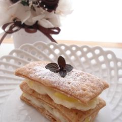 A picture of Honey Lemon Napoleon Cakes.