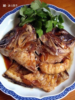 A picture of Delicious Simmered Sea Bream with Sauce.