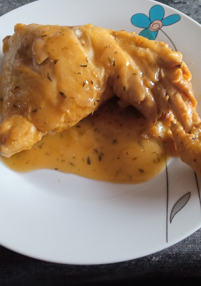 Una foto de Pollo a la cerveza