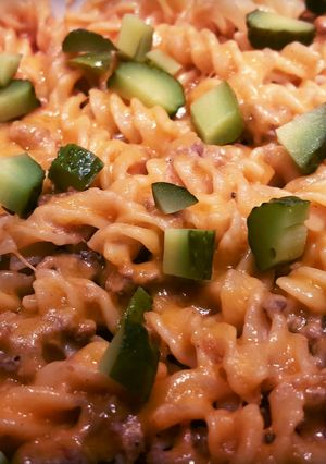A picture of Cheeseburger casserole * kid friendly *.