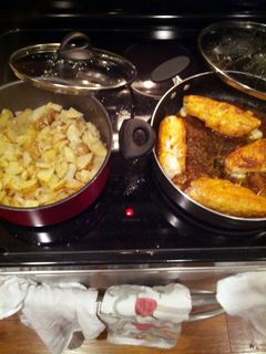 A picture of Chicken cordon bleu.