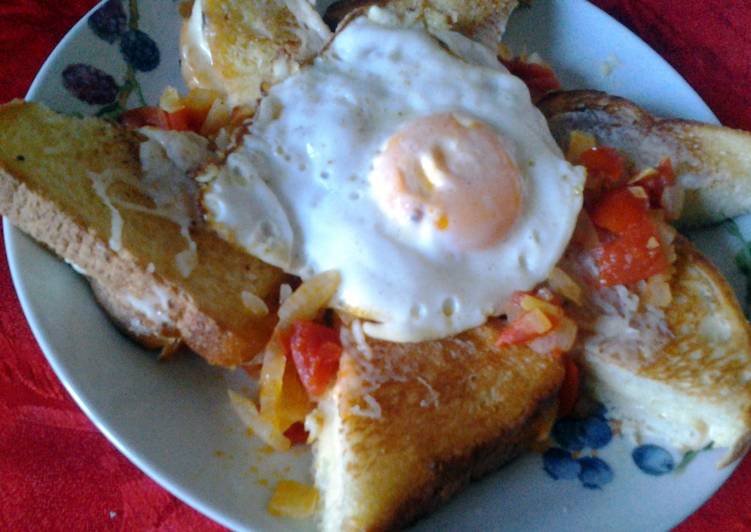 Grilled Cheese with Tomato and Omelet