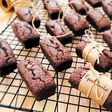 Minis cakes healthy cacao orange