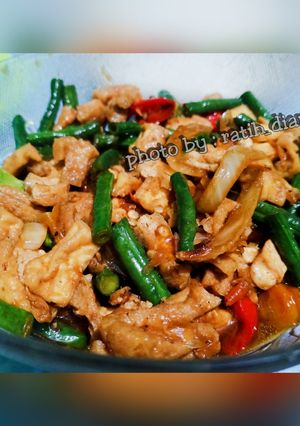Foto resep 6. Oseng tahu bff kacang panjang