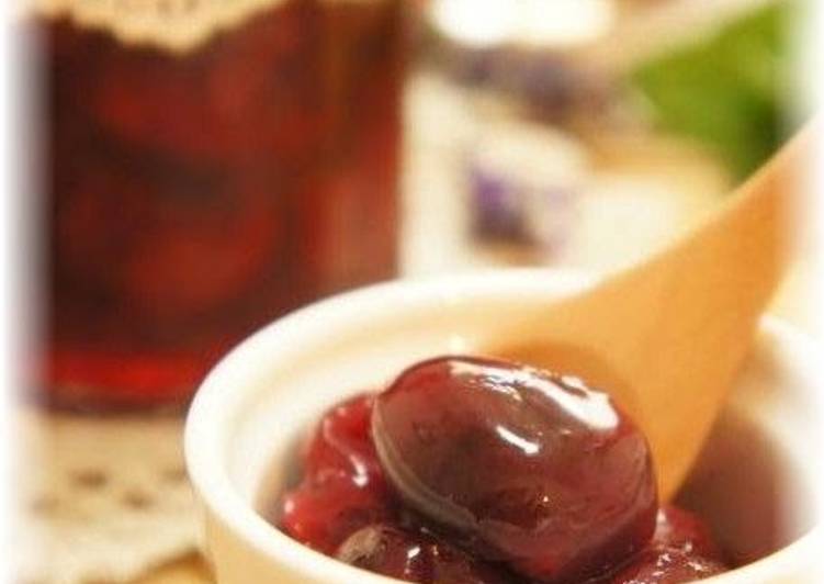 Recipe of Award-winning Cherry Jam (Confiture de Cerises)