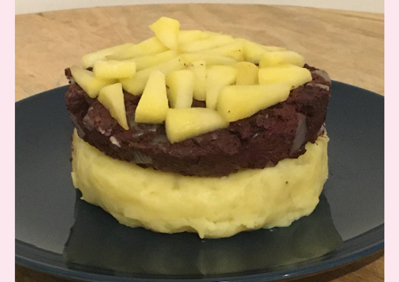 Boudin aux pommes et purée maison