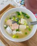 鮭魚豆腐味增湯