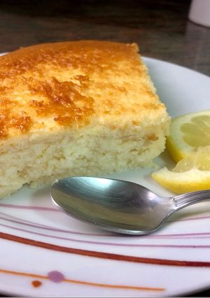 Una foto de Tarta de queso al horno sin gluten y sin lactosa