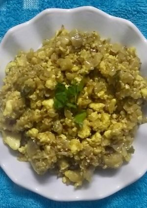 A picture of Paneer burji.