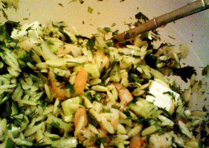 Recipe of Speedy Orzo and Prawn salad