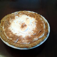 A picture of Creamy Custard Pumpkin Pie.