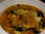 A picture of sea food gumbo