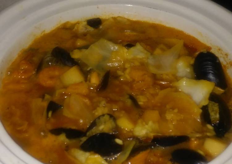 Crock pot sea food gumbo