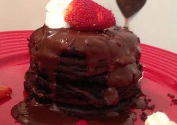Brownie Batter Pancakes Recipe