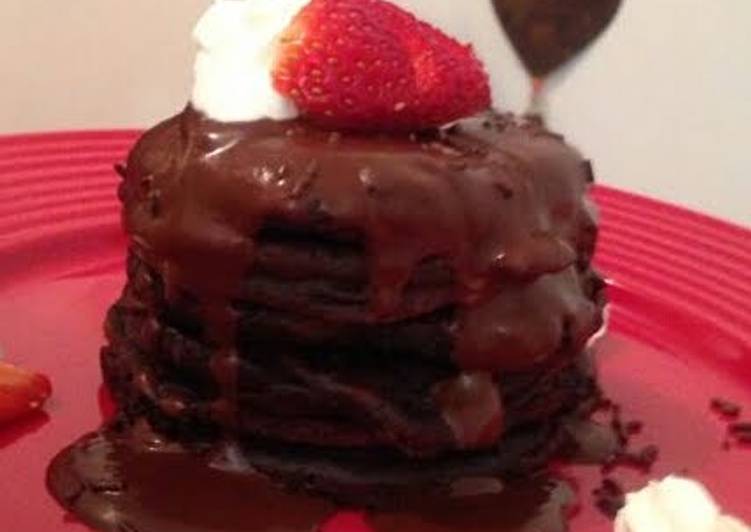 Simple Way to Prepare Speedy Brownie Batter Pancakes