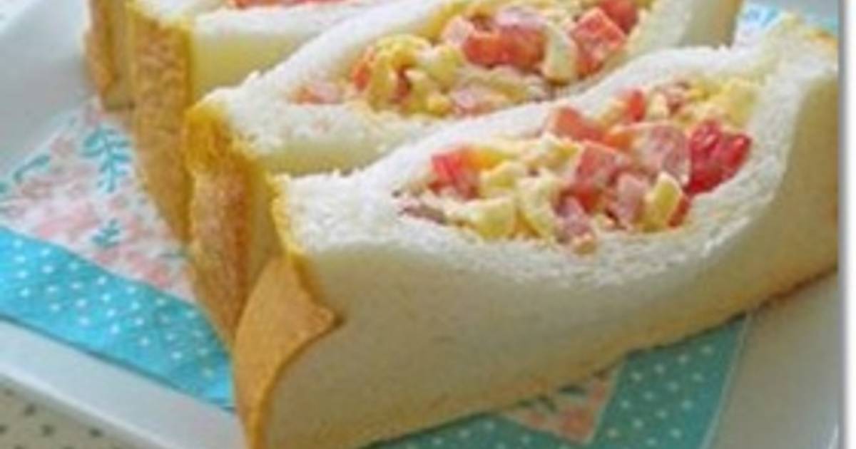 Red Bell Pepper and Egg Sandwich Recipe by cookpad.japan Cookpad