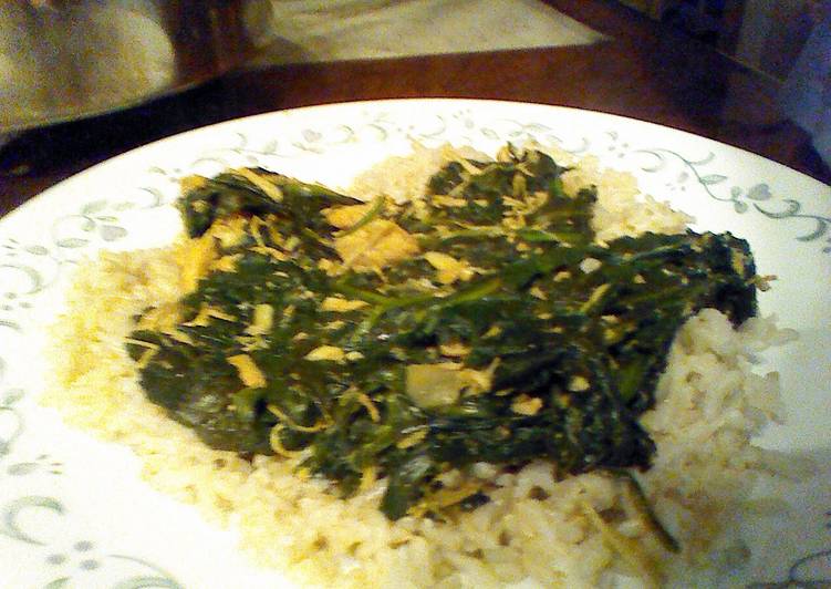 Curried Chicken and Spinach