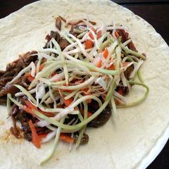 A picture of Moo Shu Chicken Wraps (crock pot).