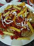 Tandoori chicken noodles