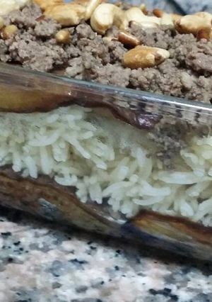 صورة لوصفة مقلوبة باذنجان