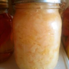 A picture of Homemade Sauerkraut (no crock required).