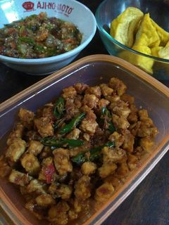 Foto resep Orek tempe basah bumbu uleg