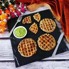 Falahari Sabudana Waffles A picture of Falahari Sabudana Waffles.