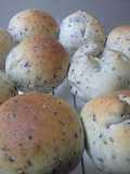 Black Sesame Bread & Black Sesame and Cheese Bread