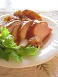 Roast Pork and Apple with Mustard and Ketchup