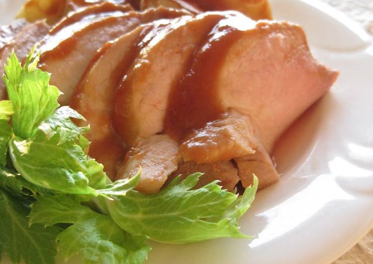 Roast Pork and Apple with Mustard and Ketchup