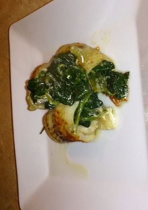 A picture of Atlantic Pollock w/ Spinatch.