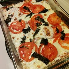 A picture of Cauliflower Pizza Crust.