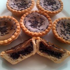 A picture of Vickys Individual Mississippi Mud Pies, GF DF EF SF NF.
