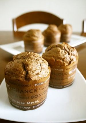 A picture of Chocolate Muffins Made with Pancake Mix.