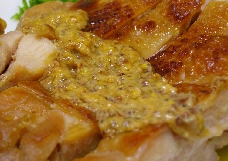 Recipe of Homemade Chicken Sautéed with Cream and Mustard
