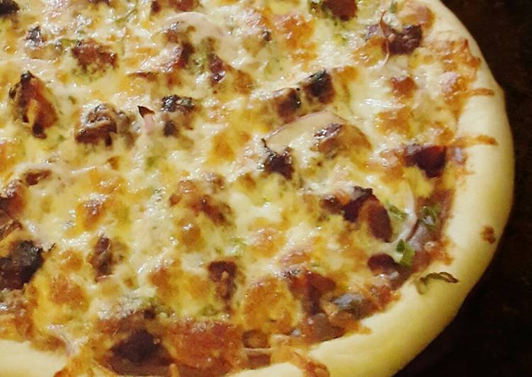 Recipe of Ultimate Chicken Satay Pizza